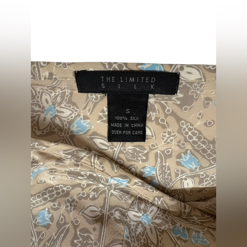 The Limited Taupe and Light Blue Floral Tie-Waist Sarong - Picture 6 of 6